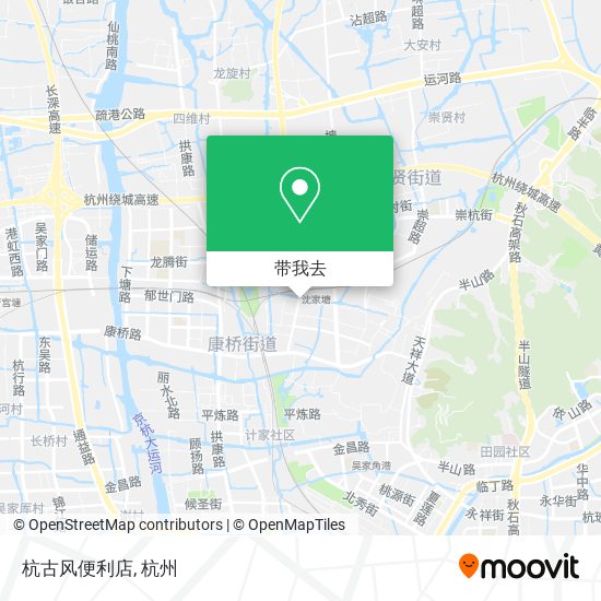 杭古风便利店地图