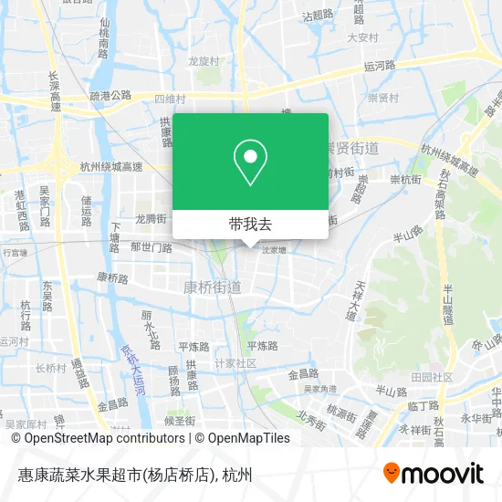 惠康蔬菜水果超市(杨店桥店)地图