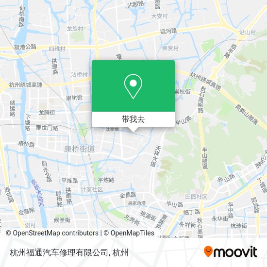 杭州福通汽车修理有限公司地图