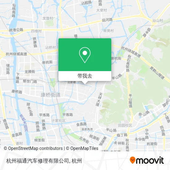 杭州福通汽车修理有限公司地图
