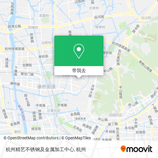 杭州精艺不锈钢及金属加工中心地图