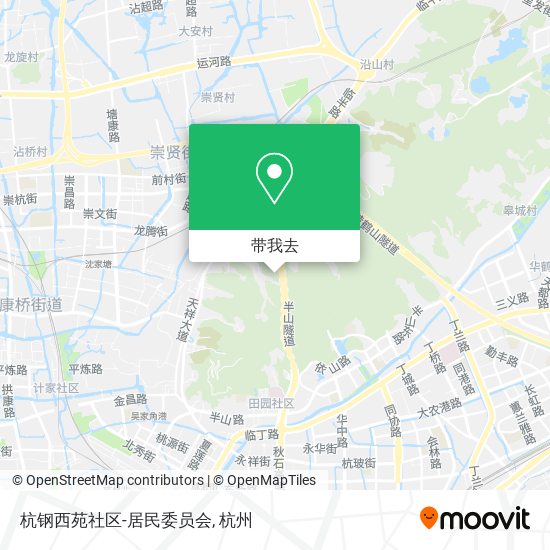 杭钢西苑社区-居民委员会地图