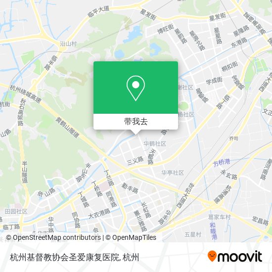 杭州基督教协会圣爱康复医院地图