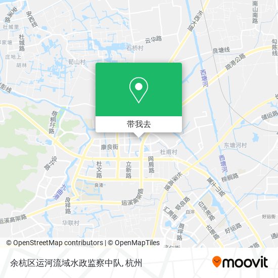 余杭区运河流域水政监察中队地图