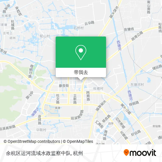余杭区运河流域水政监察中队地图