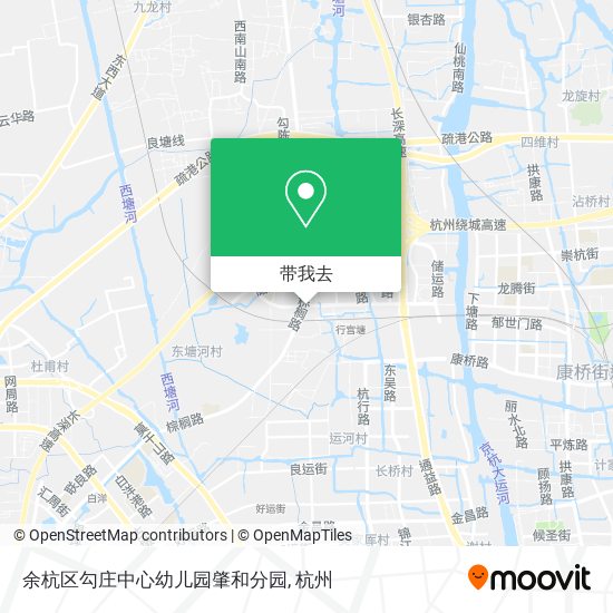 余杭区勾庄中心幼儿园肇和分园地图