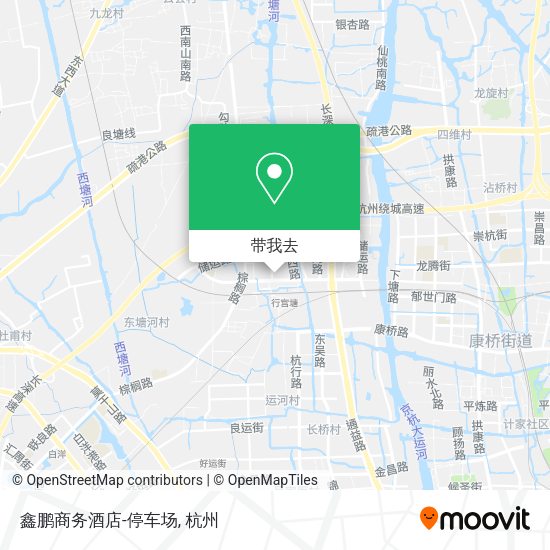 鑫鹏商务酒店-停车场地图