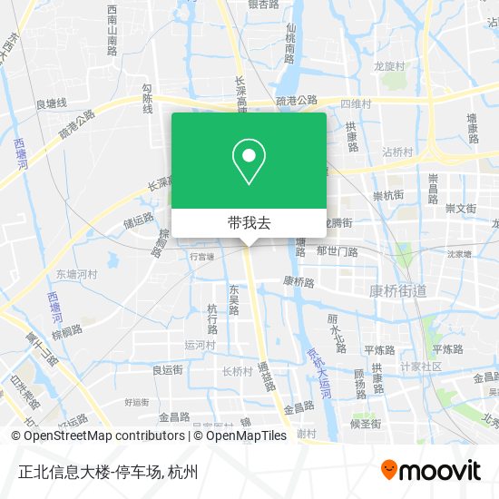 正北信息大楼-停车场地图