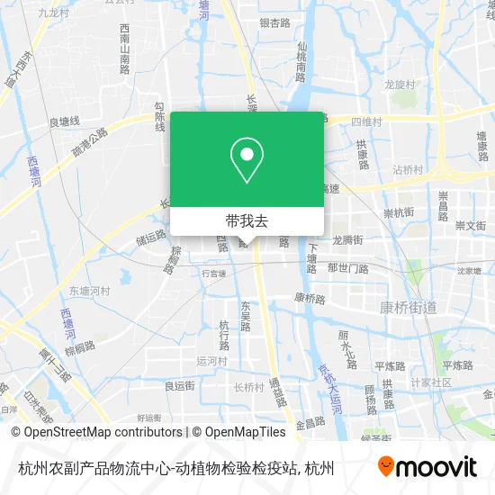 杭州农副产品物流中心-动植物检验检疫站地图