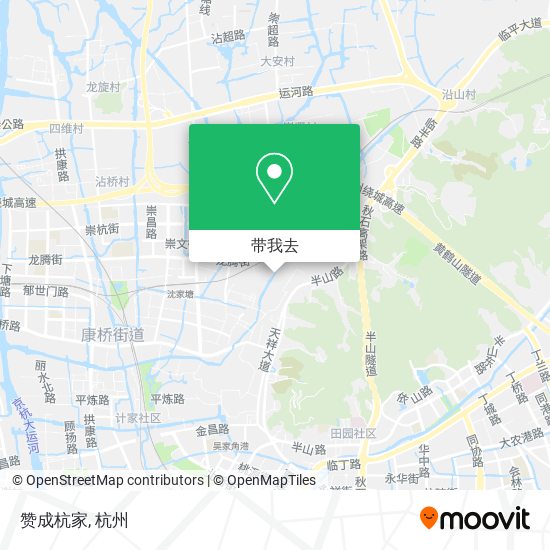 赞成杭家地图