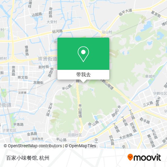 百家小味餐馆地图