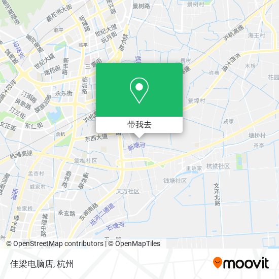 佳梁电脑店地图