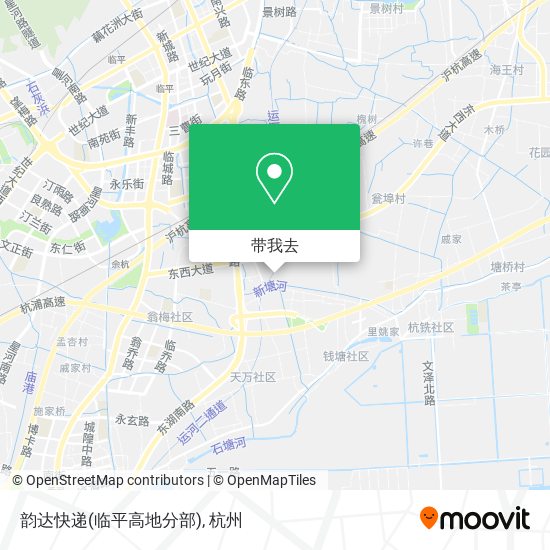 韵达快递(临平高地分部)地图
