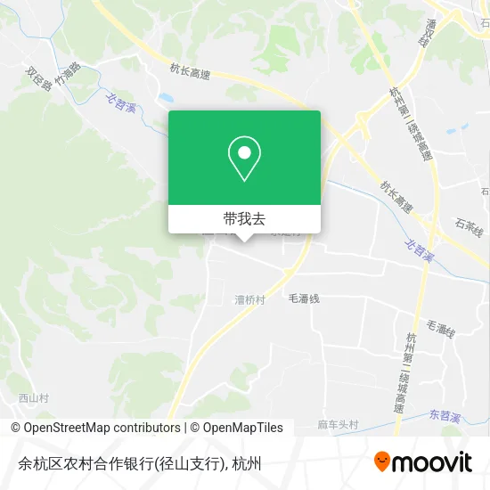 余杭区农村合作银行(径山支行)地图