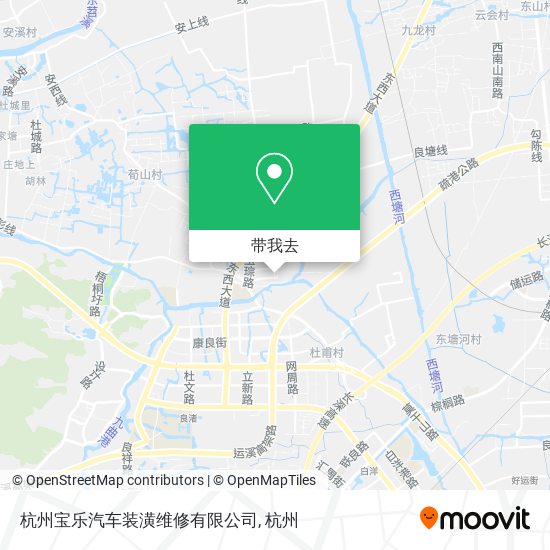 杭州宝乐汽车装潢维修有限公司地图