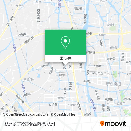杭州盈宇冷冻食品商行地图
