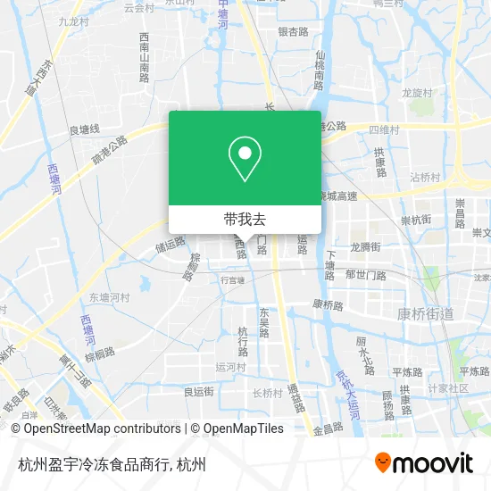 杭州盈宇冷冻食品商行地图