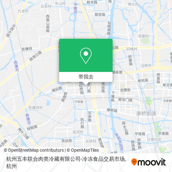 杭州五丰联合肉类冷藏有限公司-冷冻食品交易市场地图