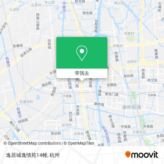 逸居城逸情苑14幢地图