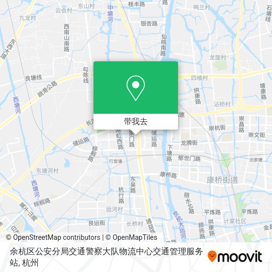 余杭区公安分局交通警察大队物流中心交通管理服务站地图