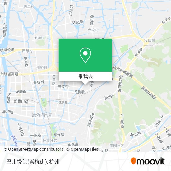 巴比馒头(崇杭街)地图