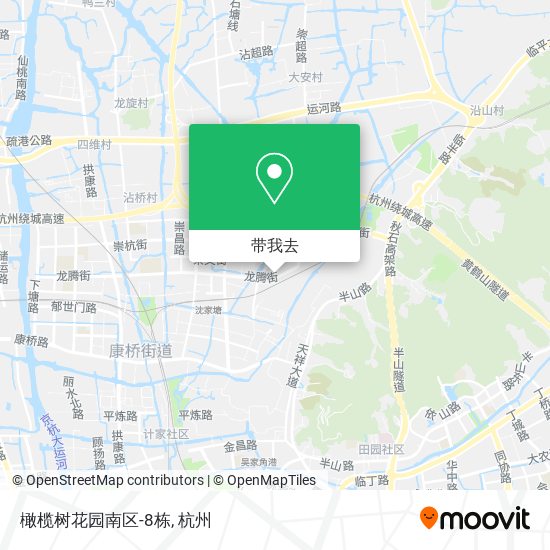 橄榄树花园南区-8栋地图