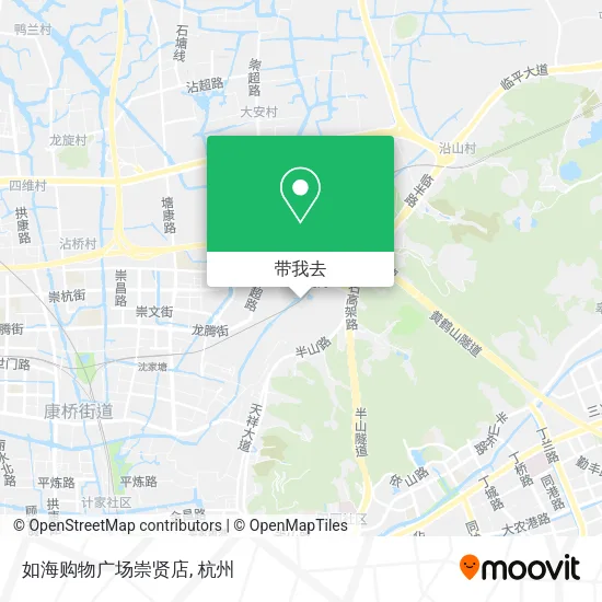 如海购物广场崇贤店地图