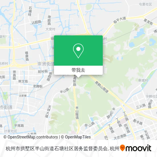 杭州市拱墅区半山街道石塘社区居务监督委员会地图