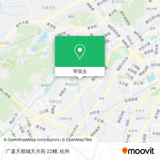 广厦天都城天月苑-22幢地图
