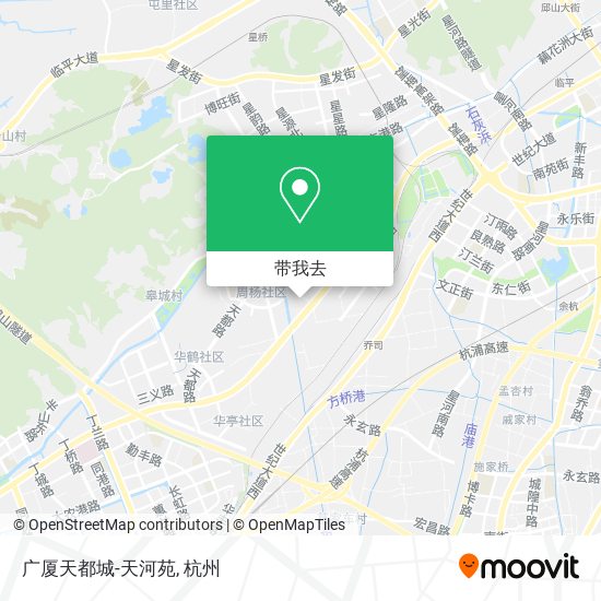 广厦天都城-天河苑地图