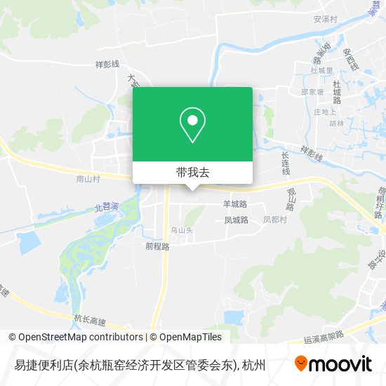 易捷便利店(余杭瓶窑经济开发区管委会东)地图