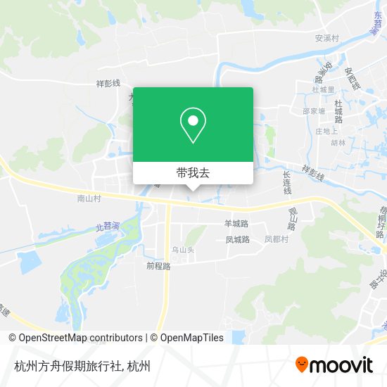 杭州方舟假期旅行社地图