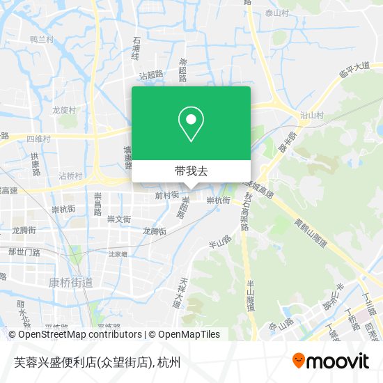 芙蓉兴盛便利店(众望街店)地图