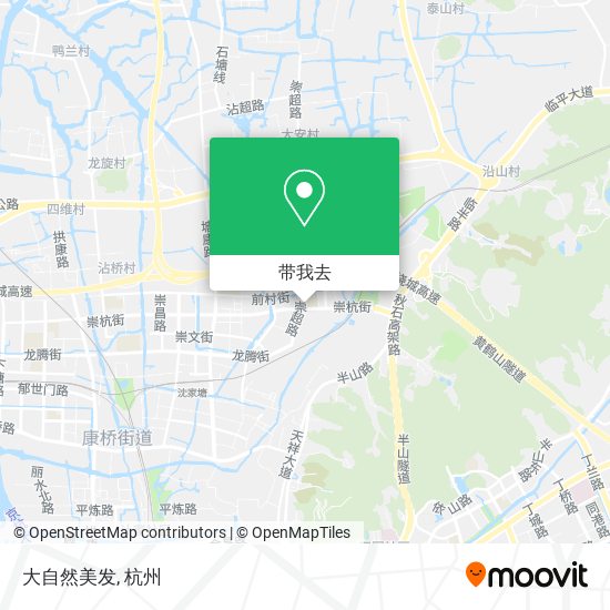 大自然美发地图
