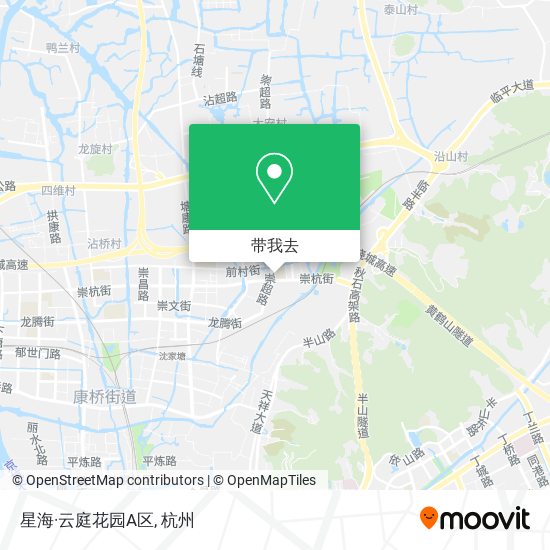 星海·云庭花园A区地图