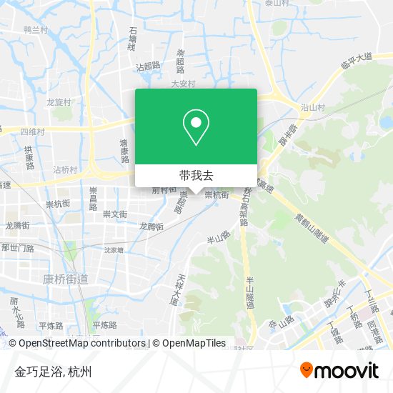 金巧足浴地图