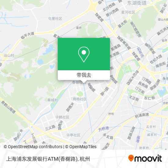 上海浦东发展银行ATM(香榭路)地图
