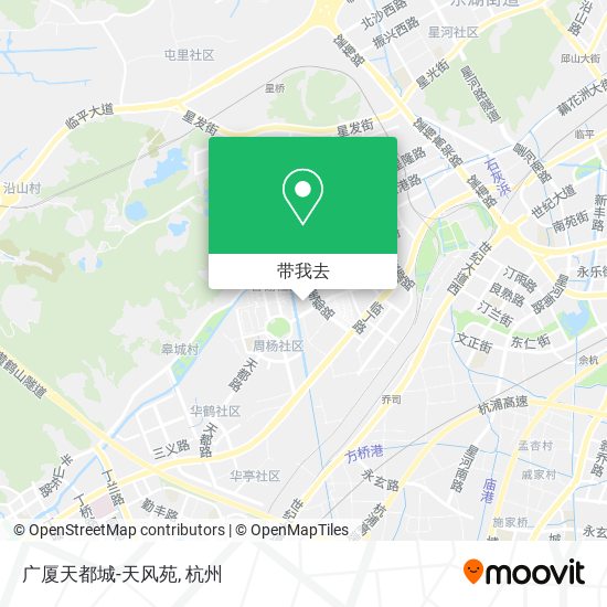 广厦天都城-天风苑地图