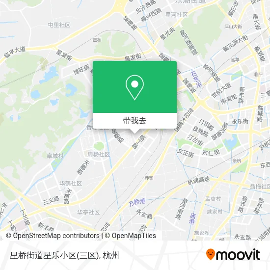 星桥街道星乐小区(三区)地图