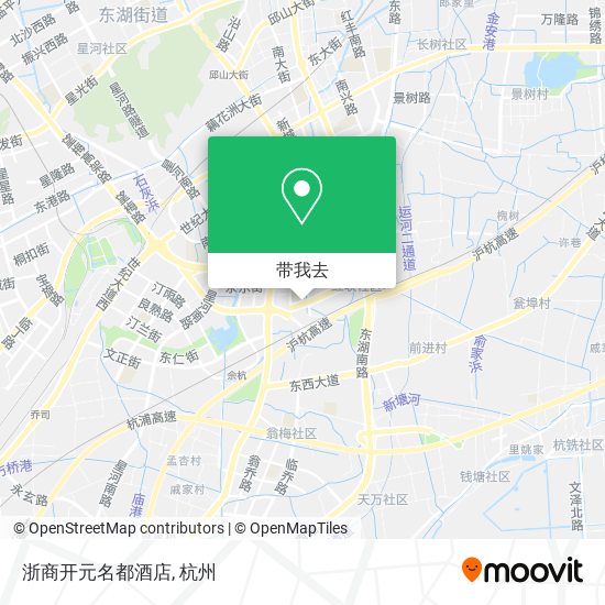 浙商开元名都酒店地图