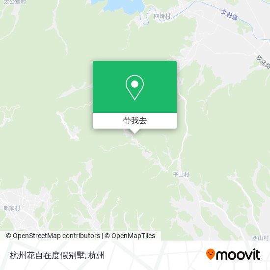 杭州花自在度假别墅地图