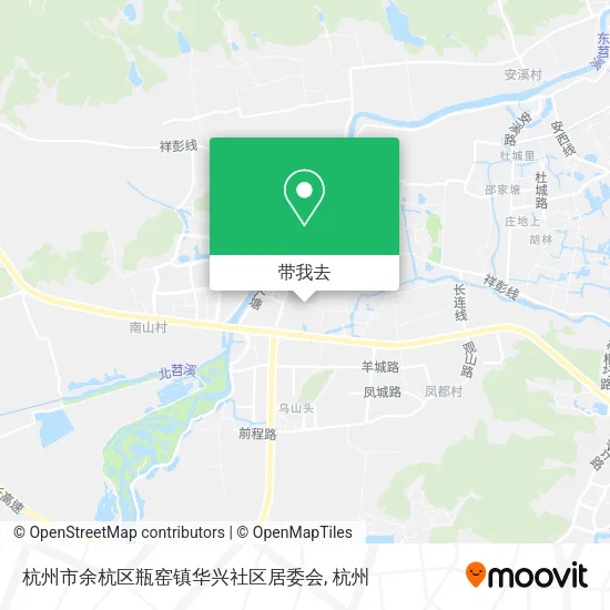 杭州市余杭区瓶窑镇华兴社区居委会地图