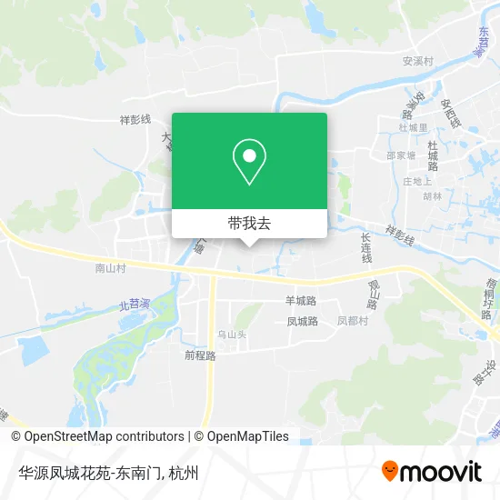 华源凤城花苑-东南门地图