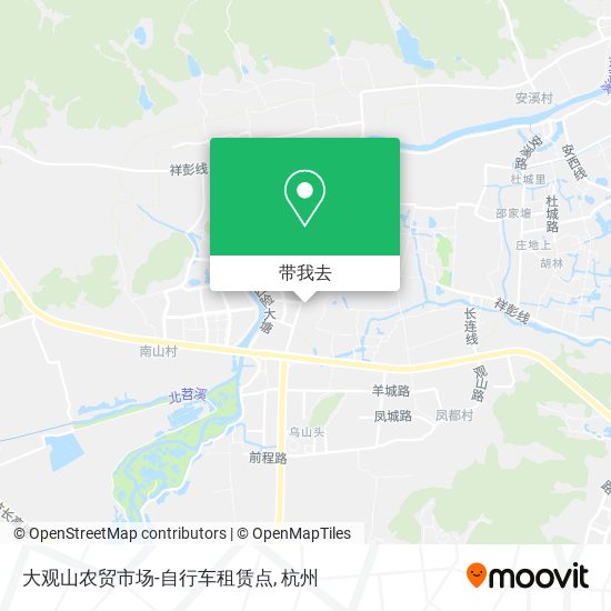 大观山农贸市场-自行车租赁点地图