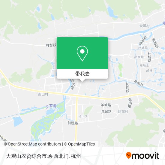 大观山农贸综合市场-西北门地图