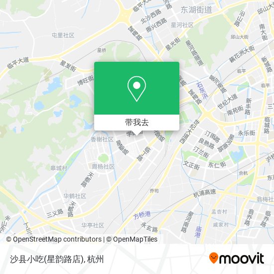 沙县小吃(星韵路店)地图