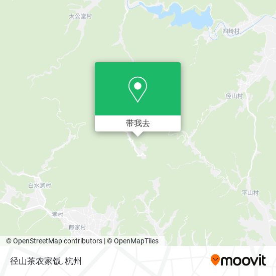 径山茶农家饭地图