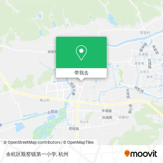 余杭区瓶窑镇第一小学地图