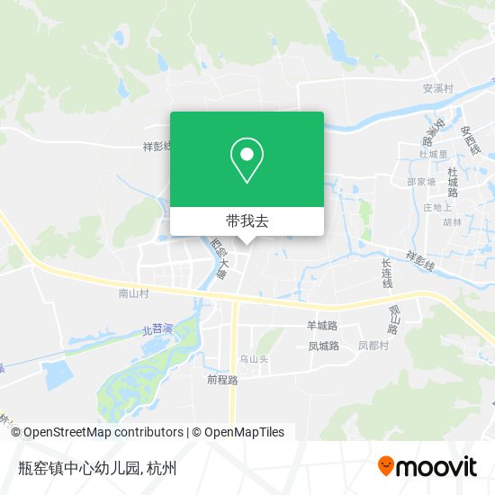 瓶窑镇中心幼儿园地图