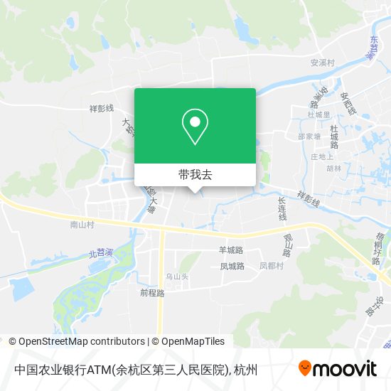 中国农业银行ATM(余杭区第三人民医院)地图